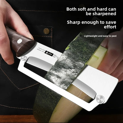 Stainless Steel Peeler with Wood Handle
