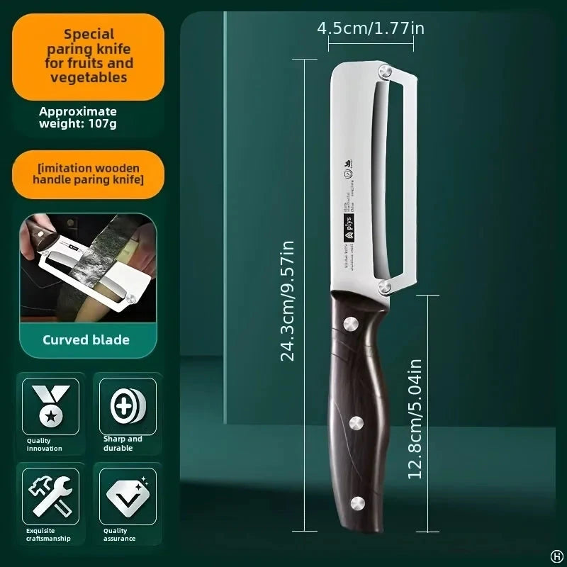 Stainless Steel Peeler with Wood Handle