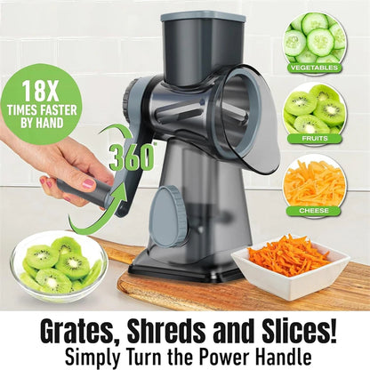 3 in 1 Rotary Cheese Grater